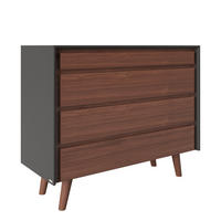 KOMMODE PLAYBOY  in 100/92/42 cm  - Walnussfarben, KONVENTIONELL, Holz/Holzwerkstoff (100/92/42cm) - Playboy