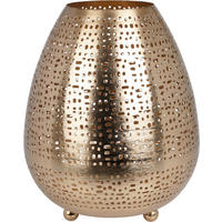 TEELICHTHALTER  - Goldfarben, Basics, Metall (17,5/21cm)