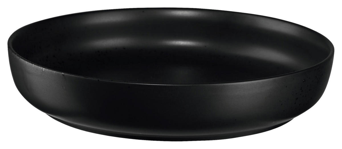 GOURMETTELLER coppa kuro 22 cm  - Schwarz, Basics, Keramik (22cm) - ASA
