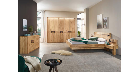 DREHTÜRENSCHRANK in Eichefarben, Dunkelbraun - Eichefarben/Dunkelbraun, Natur, Holz (251,9/223,3/61,9cm) - Valnatura
