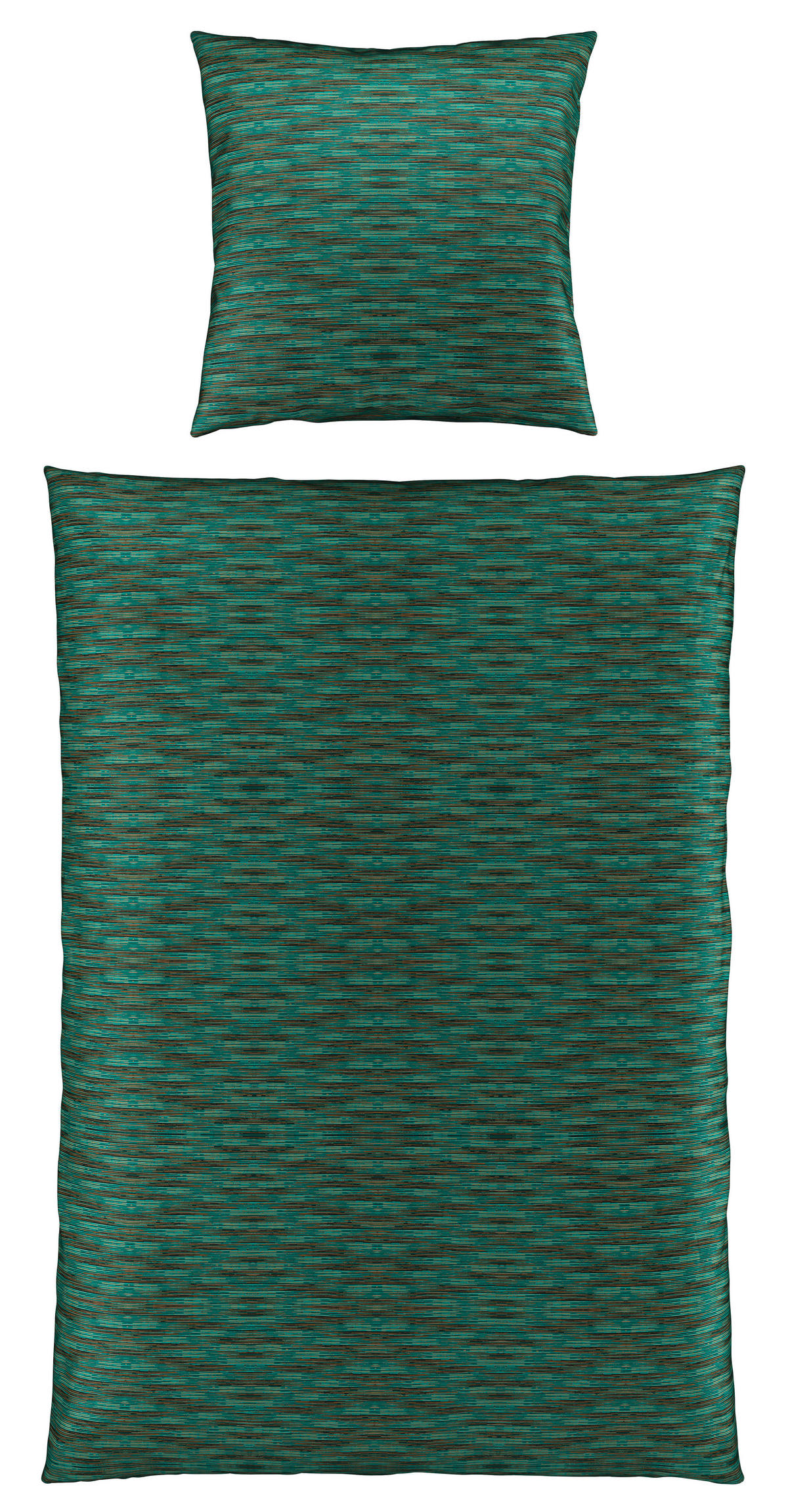 POVLEČENÍ, satén, zelená, 135/200 cm - zelená, Konvenční, textil (135/200cm) - Bio:Vio