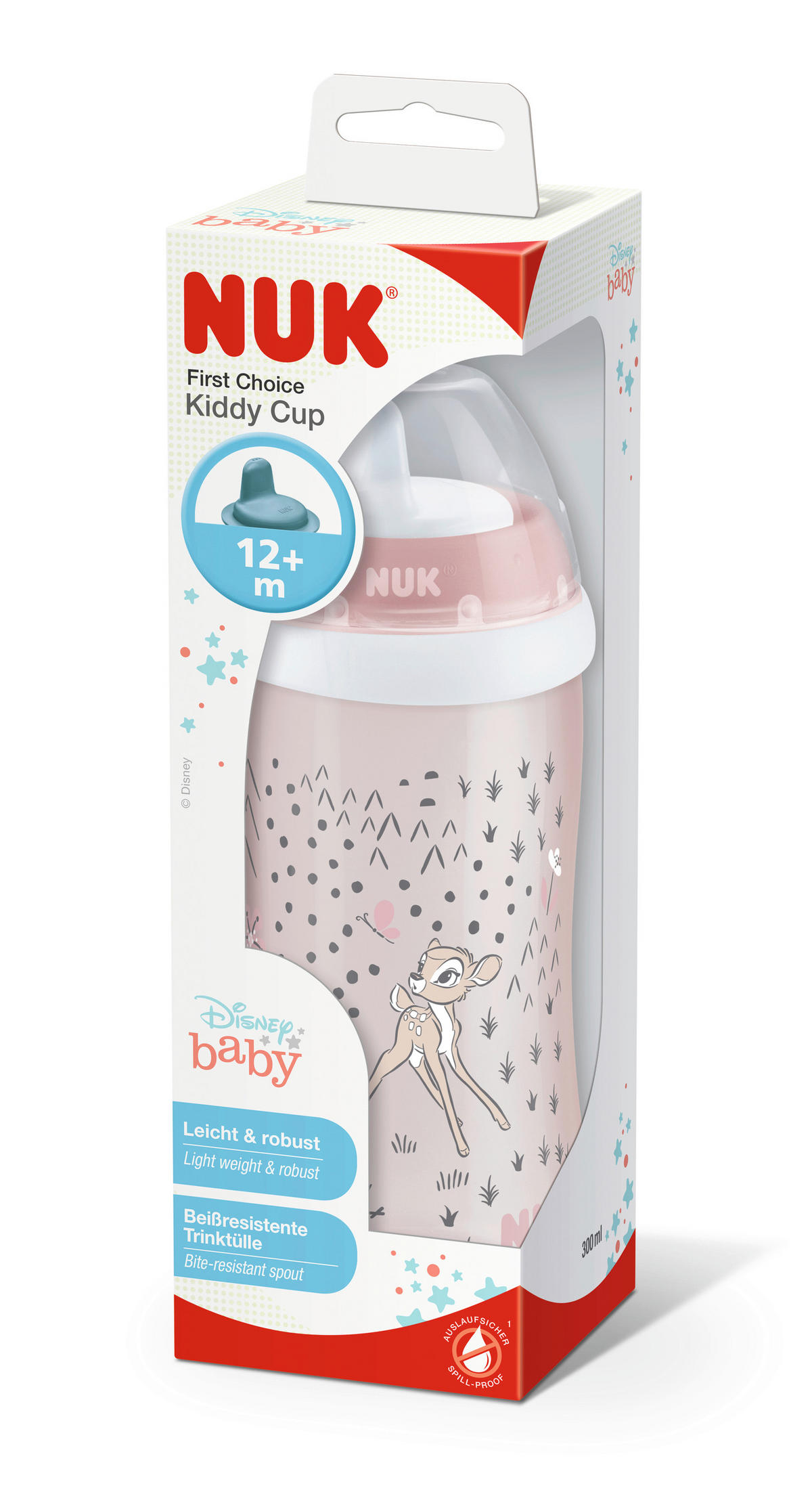 BABYFLASCHE Disney Classic 300 ml  - Transparent/Rosa, Basics, Kunststoff (6,6/6,6/23,5cm) - NUK