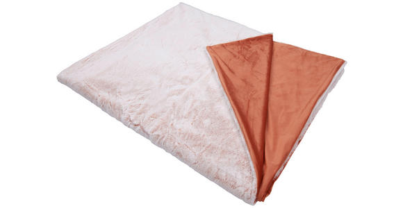 FELLDECKE RACOON 150/200 cm - Orange, KONVENTIONELL, Textil (150/200cm) - Novel