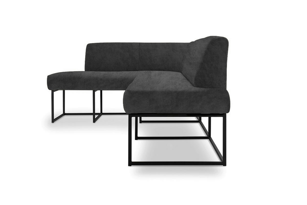 UGAONA KLUPA  crna   - crna, Moderno, drvo/metal (245/159cm) - Livetastic