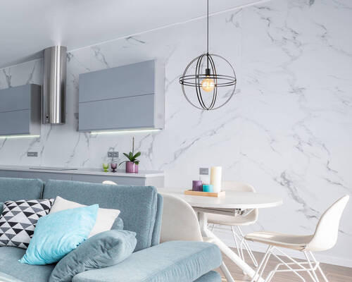 HÄNGLAMPA 50/120 cm  - svart, Design, metall (50/120cm) - Globo