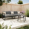 LOUNGESOFA 192/73/57 cm Akazie Hartholz Aluminium  - Grau, MODERN, Holz/Metall (192/73/57cm) - Ambia Garden