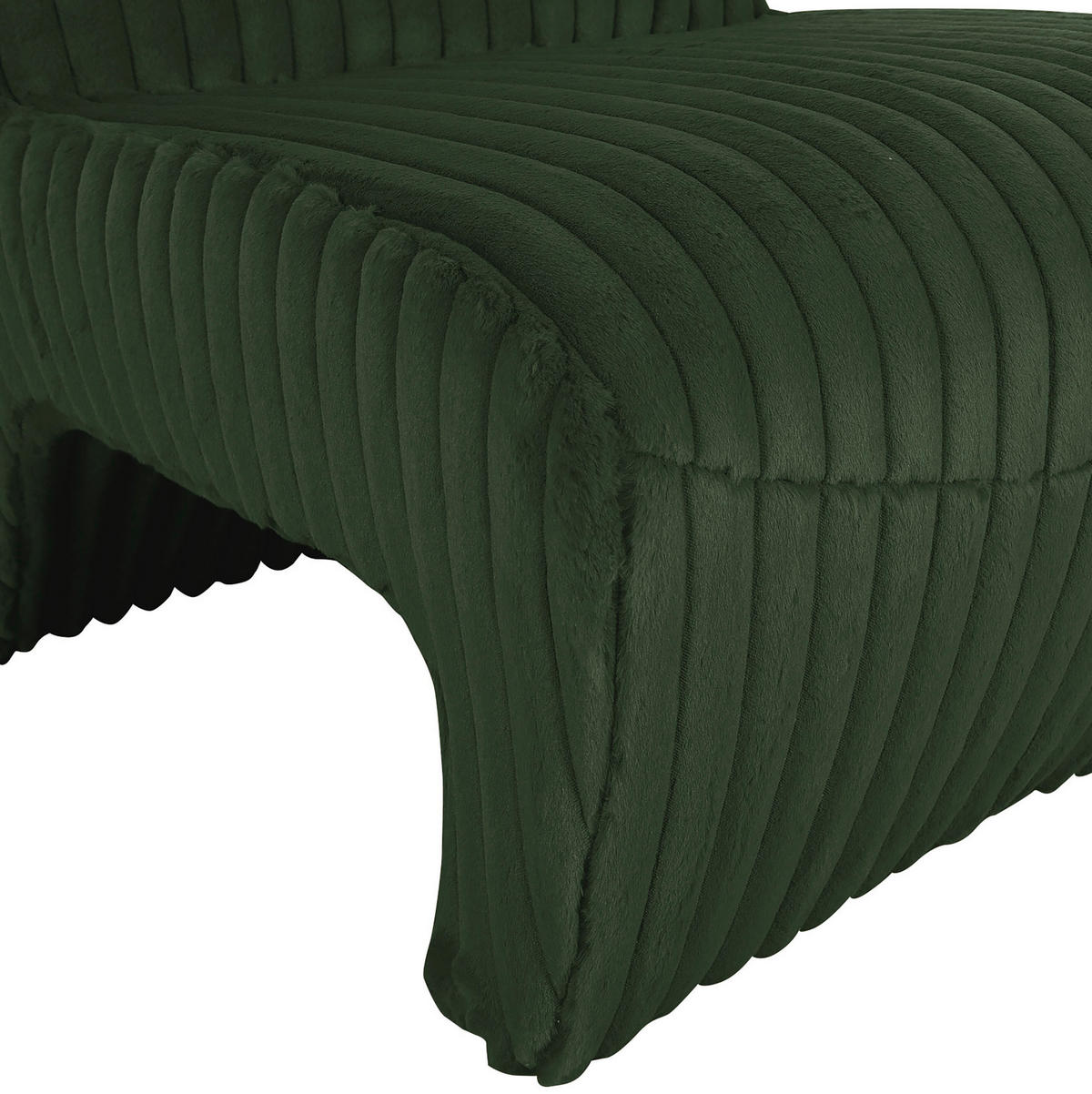 SESSEL in Cord Dunkelgrün  - Dunkelgrün/Schwarz, Konventionell, Kunststoff/Textil (68/72/89cm) - MID.YOU