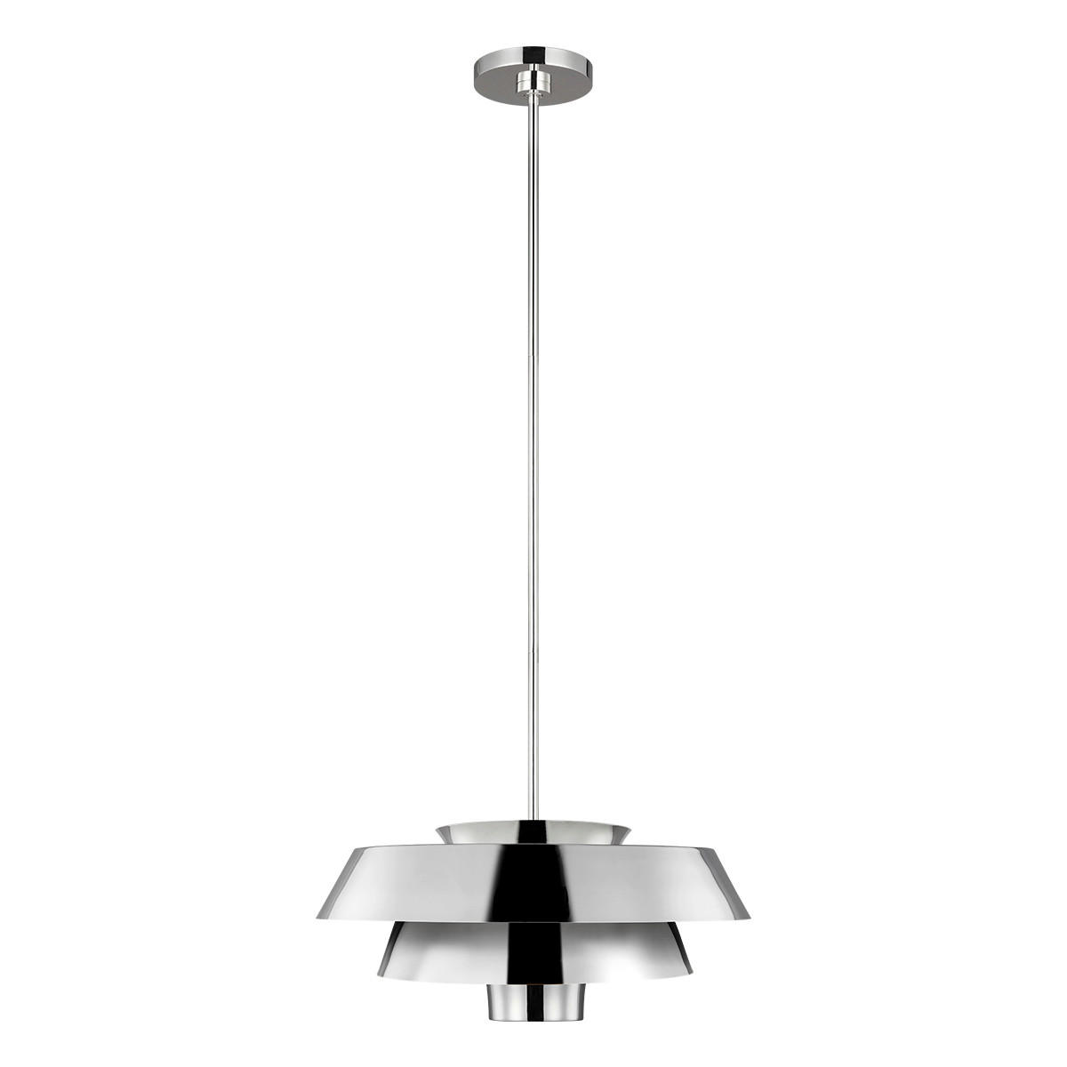HÄNGELEUCHTE Elstead Brisbin 45.7/39.7  cm   - Nickelfarben, Design, Metall (45.7/39.7 cm) - Elstead Lighting