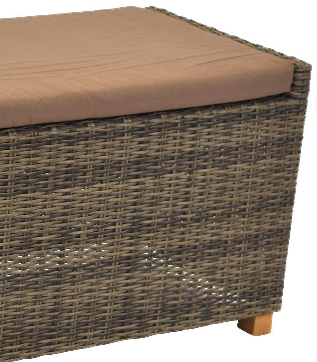 GARTENBANK 136/48/47 cm Akazie  Aluminium  - Akaziefarben/Cappuccino, KONVENTIONELL, Holz/Kunststoff (136/48/47cm) - Gardenson