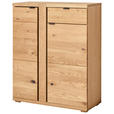 SCHUHSCHRANK 90/111,5/38 cm  - Wildeiche/Anthrazit, Natur, Holz/Holzwerkstoff (90/111,5/38cm) - Linea Natura