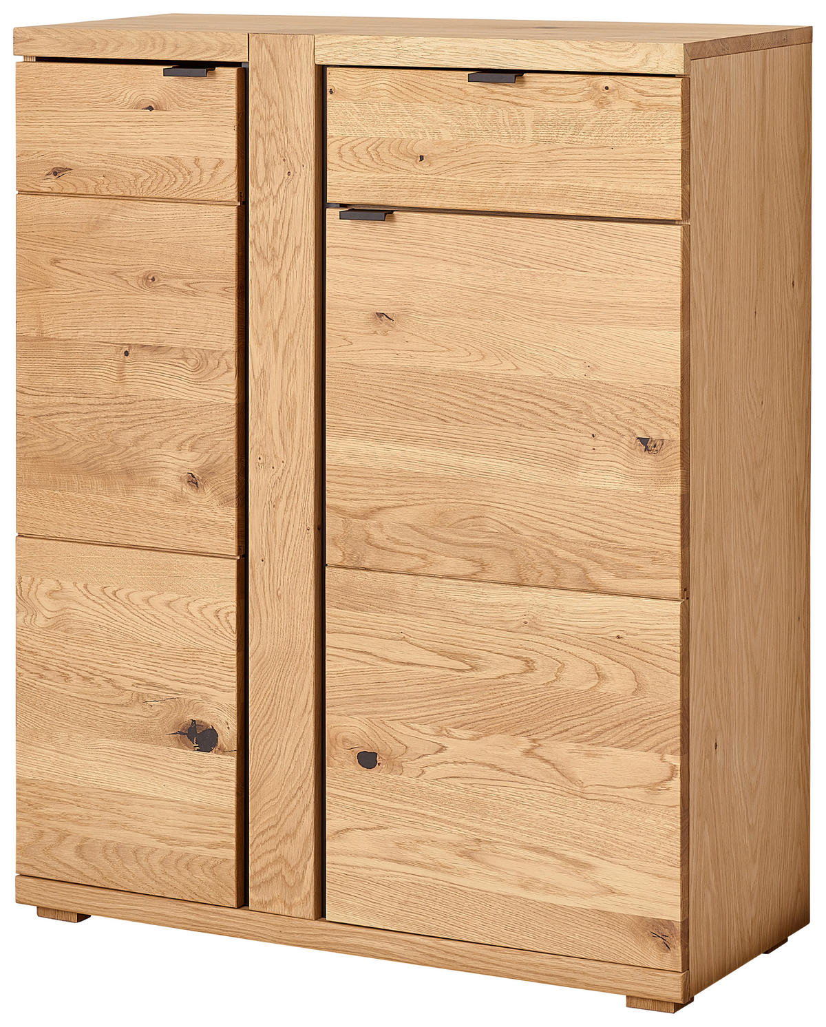 SCHUHSCHRANK 90/111,5/38 cm  - Wildeiche/Anthrazit, Natur, Holz/Holzwerkstoff (90/111,5/38cm) - Linea Natura