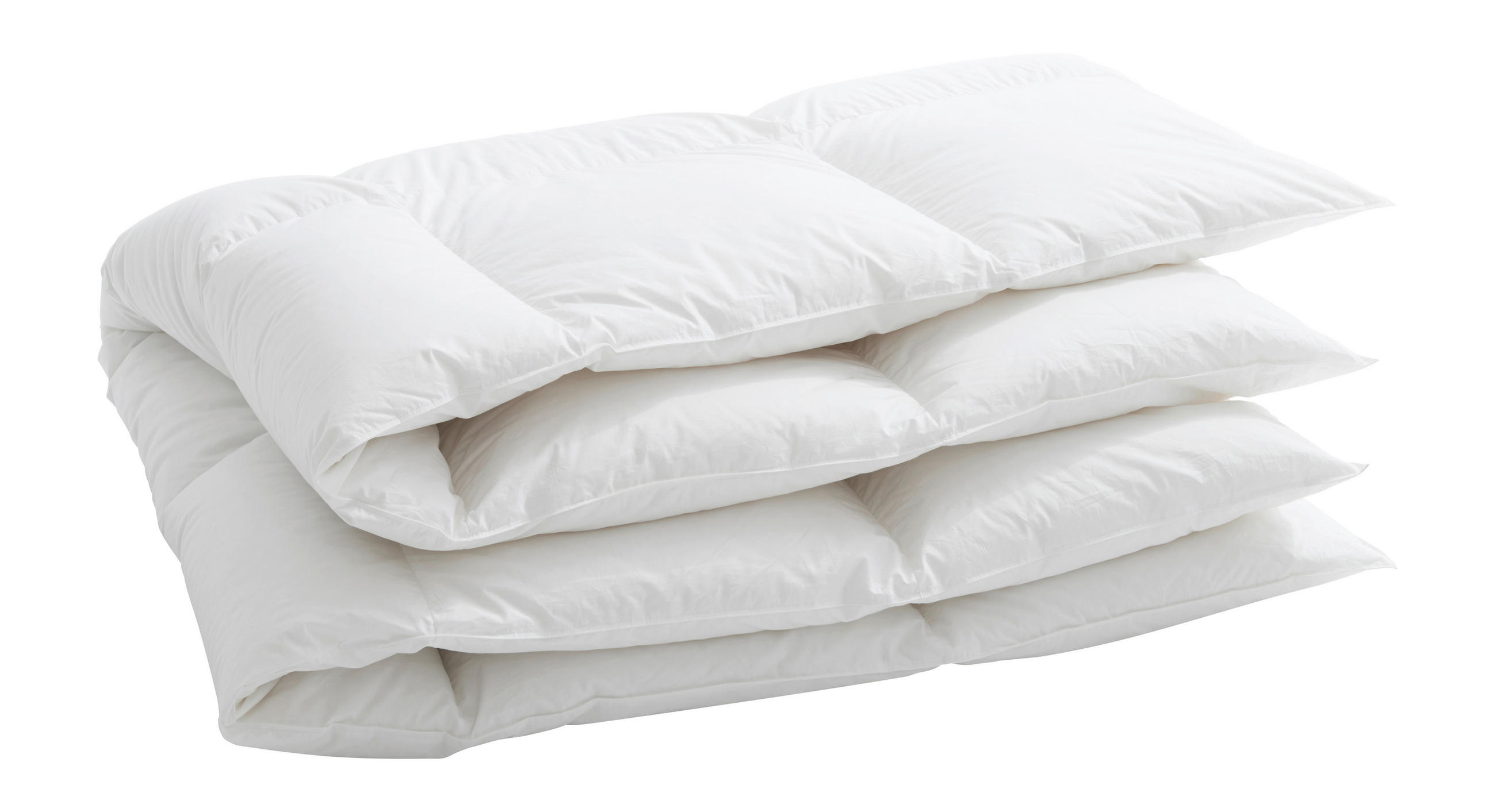 KASSETTENDUVET 160/210 cm SAAS FEE  - Weiss, Basics, Textil (160/210cm) - Billerbeck