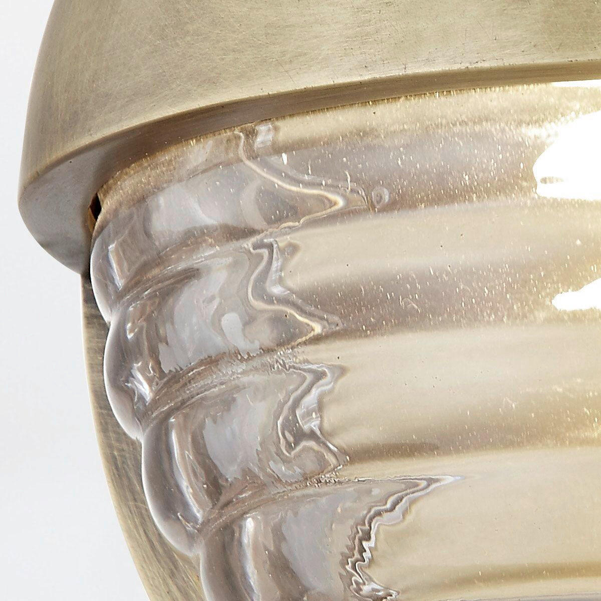LED-WANDLEUCHTE 14,2/9,5 cm    - Nickelfarben, KONVENTIONELL, Glas/Metall (14,2/9,5cm) - Elstead Lighting