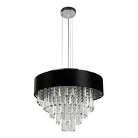 PENDELLEUCHTE Glamour 45.5/35/45.5 cm   - Chromfarben, MODERN, Glas/Metall (45.5/35/45.5cm) - Searchlight