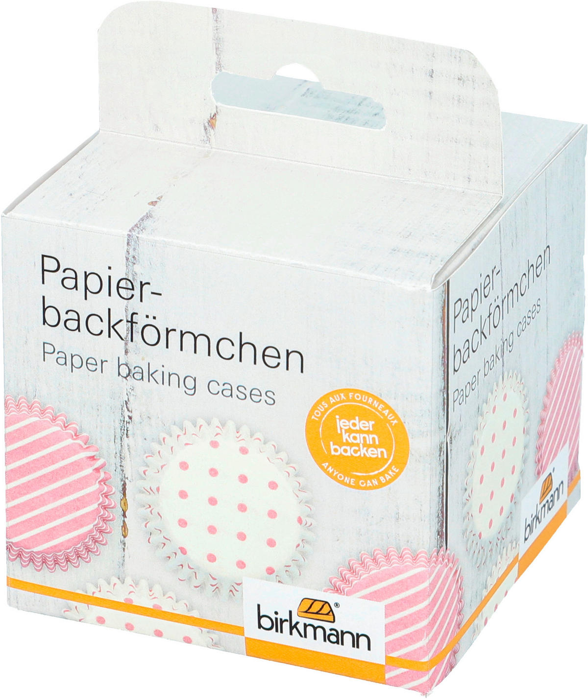 MUFFINFORM  - Rosa/Weiß, KONVENTIONELL, Papier (7/3/7cm) - Birkmann