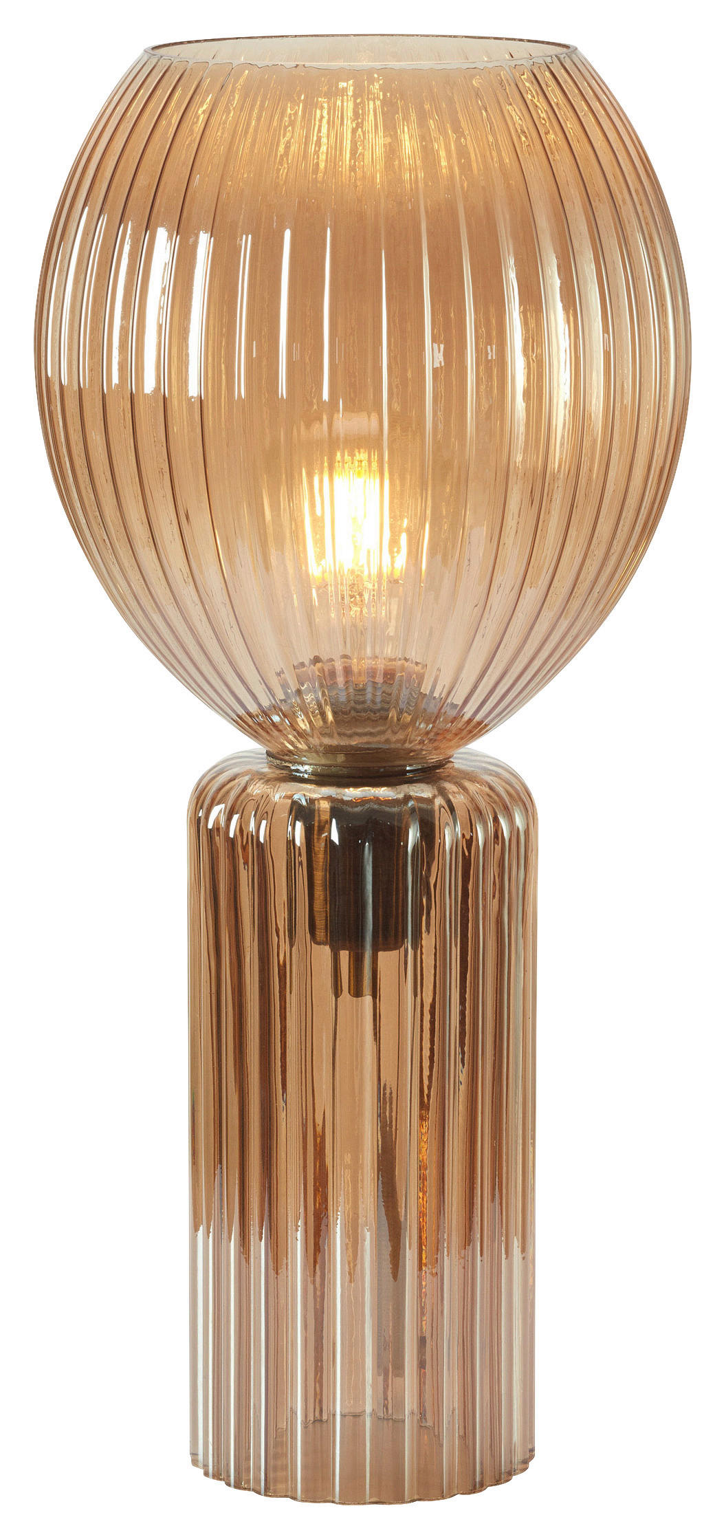 TISCHLEUCHTE TOULIPA 18/40 cm   - Bernsteinfarben, Basics, Glas (18/40cm) - Markslöjd