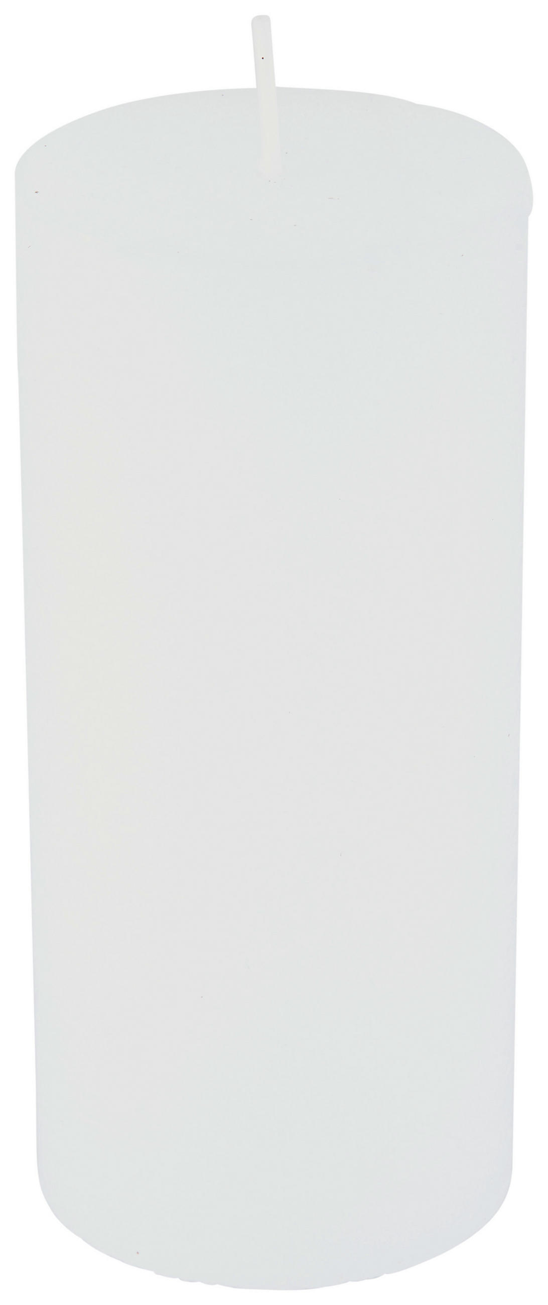 Stumpenkerze Saphira Weiß Ø/h: 6,8/15 Cm