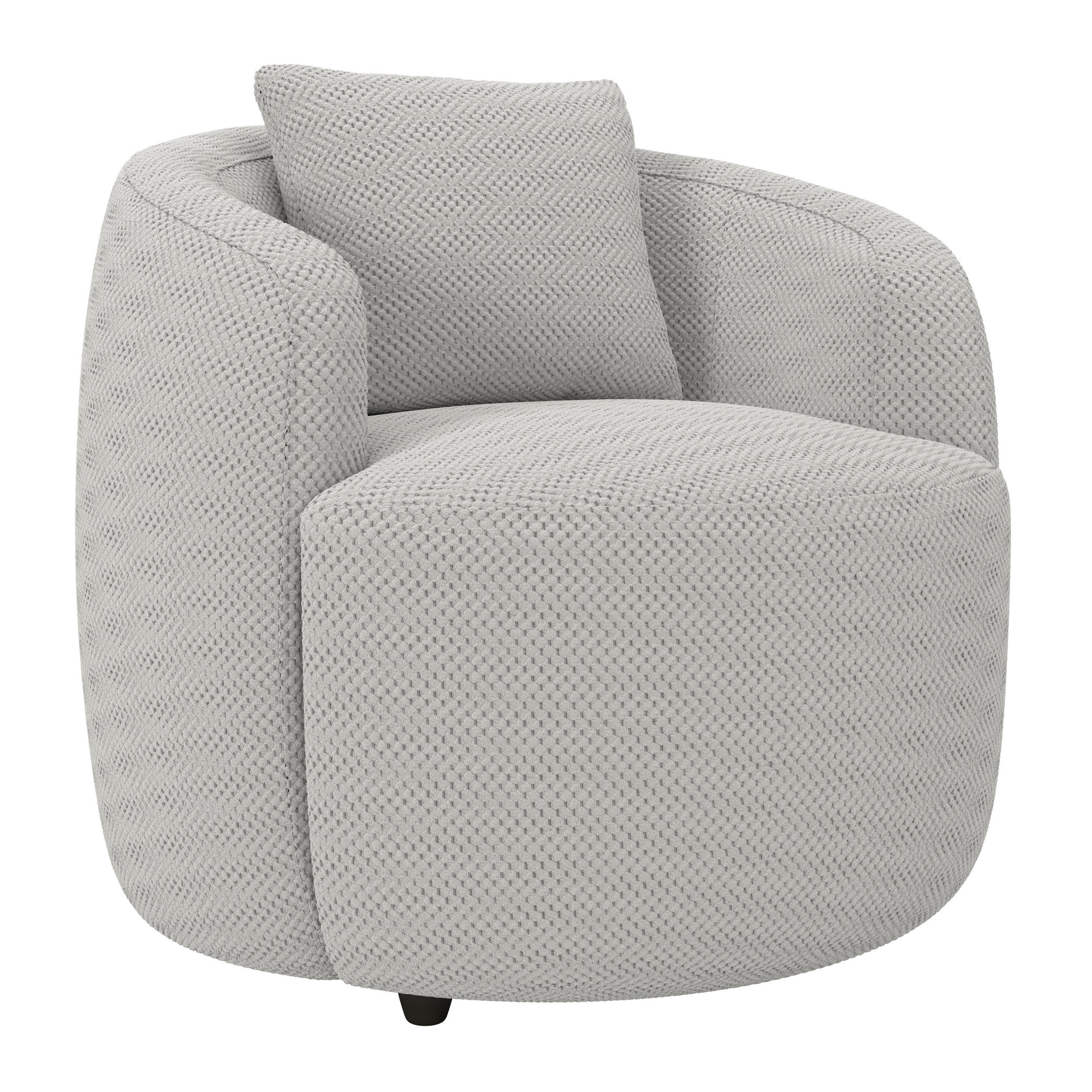 SESSEL in Velours, Struktur Beige  - Beige/Schwarz, Modern, Kunststoff/Textil (81/74/81cm) - Livetastic