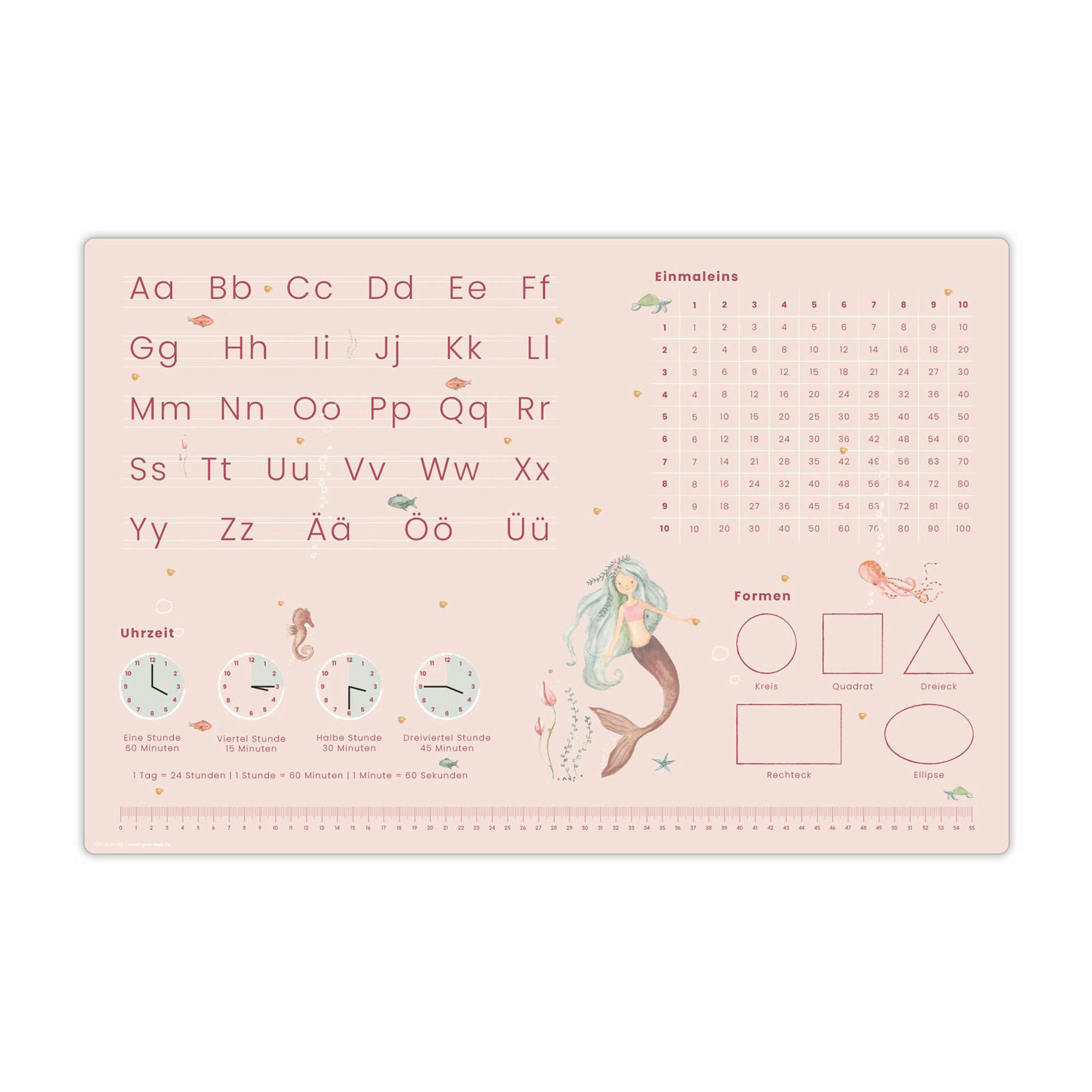 SCHREIBUNTERLAGE 60/40/0.16 cm Multicolor  - Multicolor, Basics, Kunststoff (60/40/0.16cm)