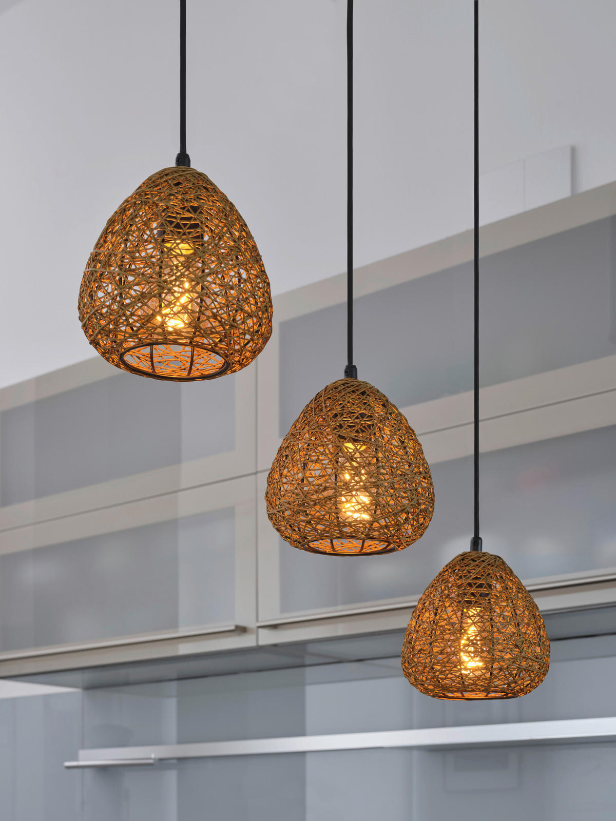 HÄNGELEUCHTE 61/16/150 cm  - Beige, Basics, Papier/Metall (61/16/150cm) - Osram
