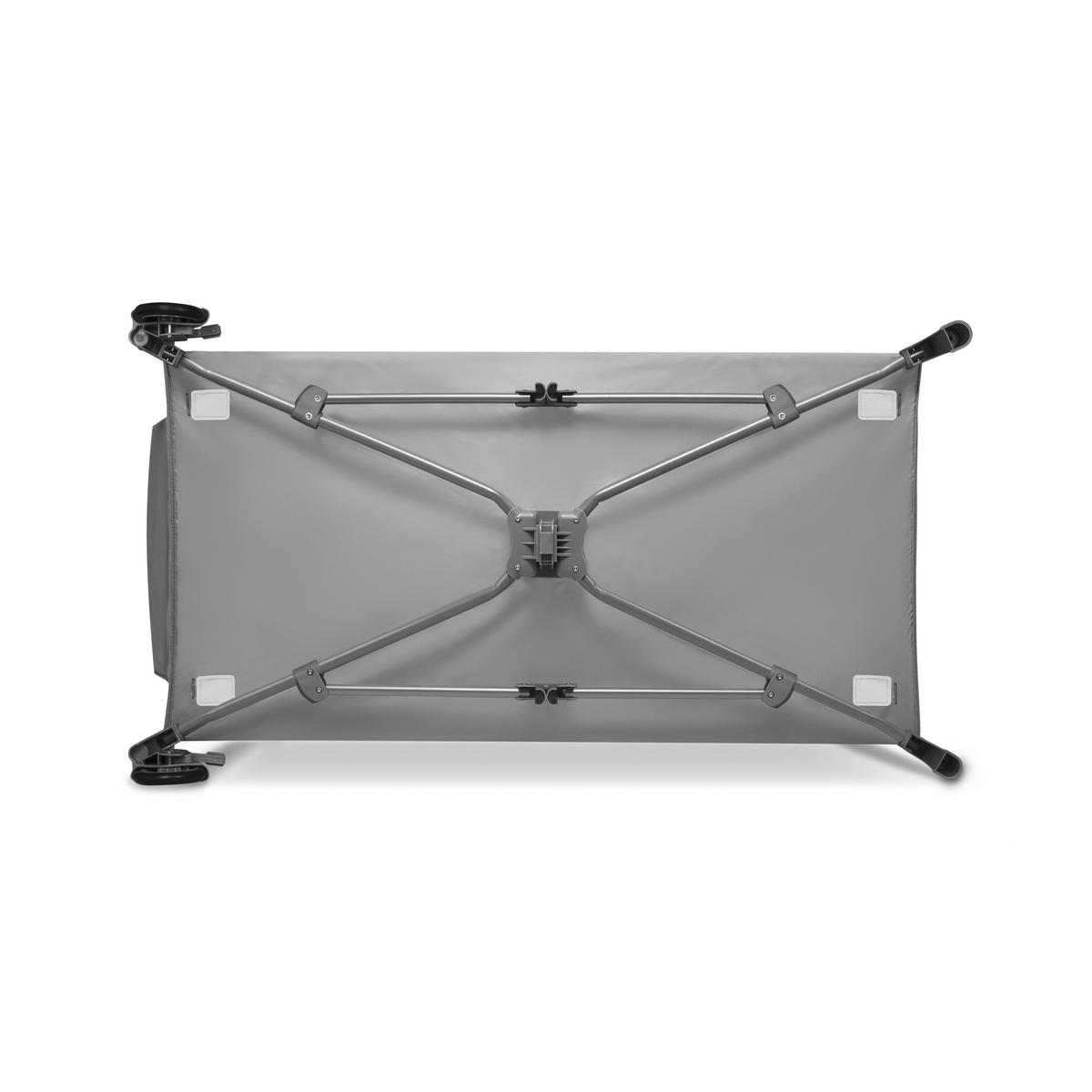 REISEBETT Stefi Plus Grau, Weiß  - Weiß/Grau, Basics, Kunststoff (125/65/76cm) - Lionelo