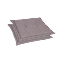 GARTENSITZKISSEN 2-er Set Uni  - Taupe, Basics, Textil (50/7/50cm)