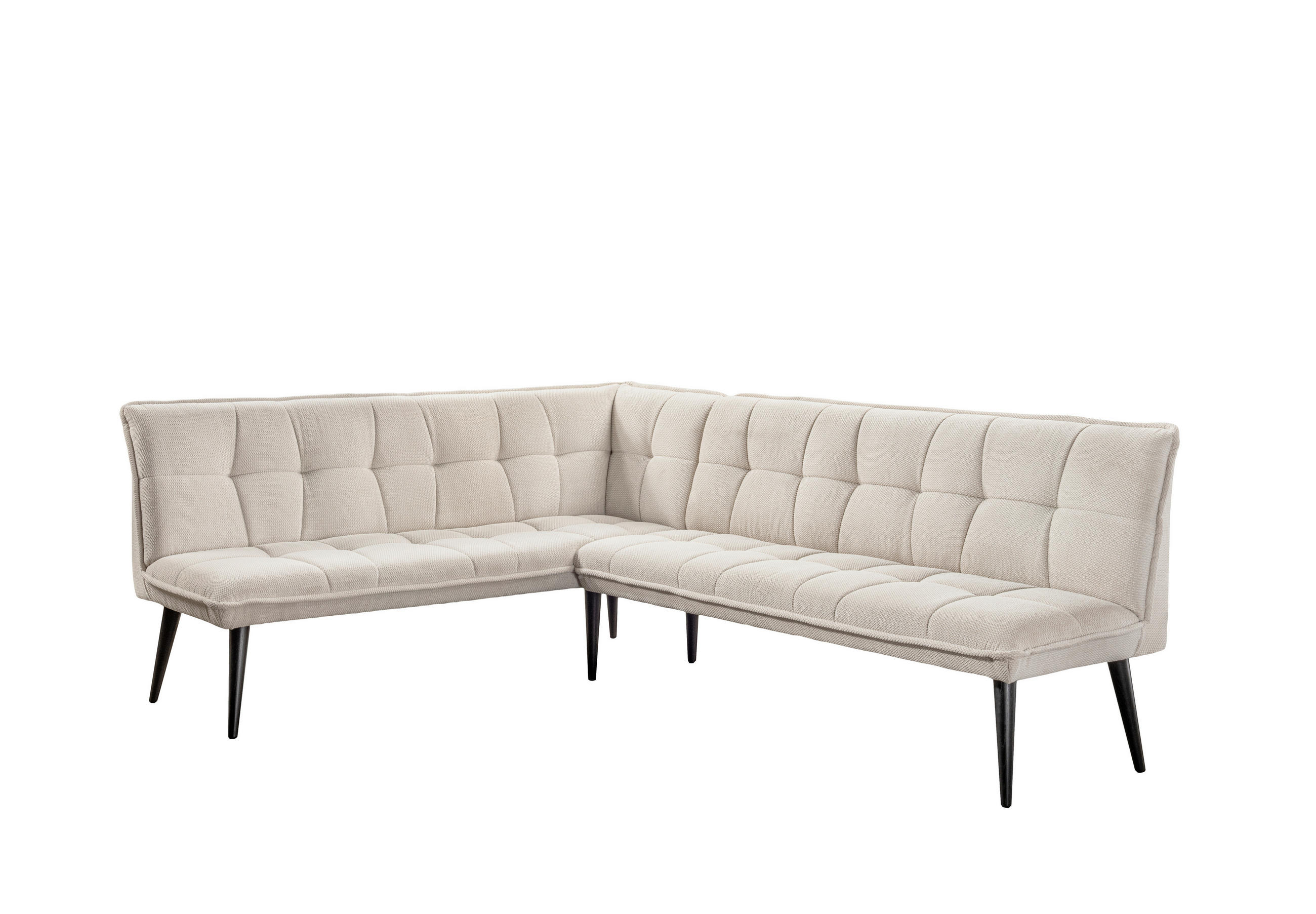 KLUPA KUTNA  bež  drvo, tekstil, drvni materijal      - bež/crna, Moderno, drvni materijal/drvo (260/201cm) - Livetastic