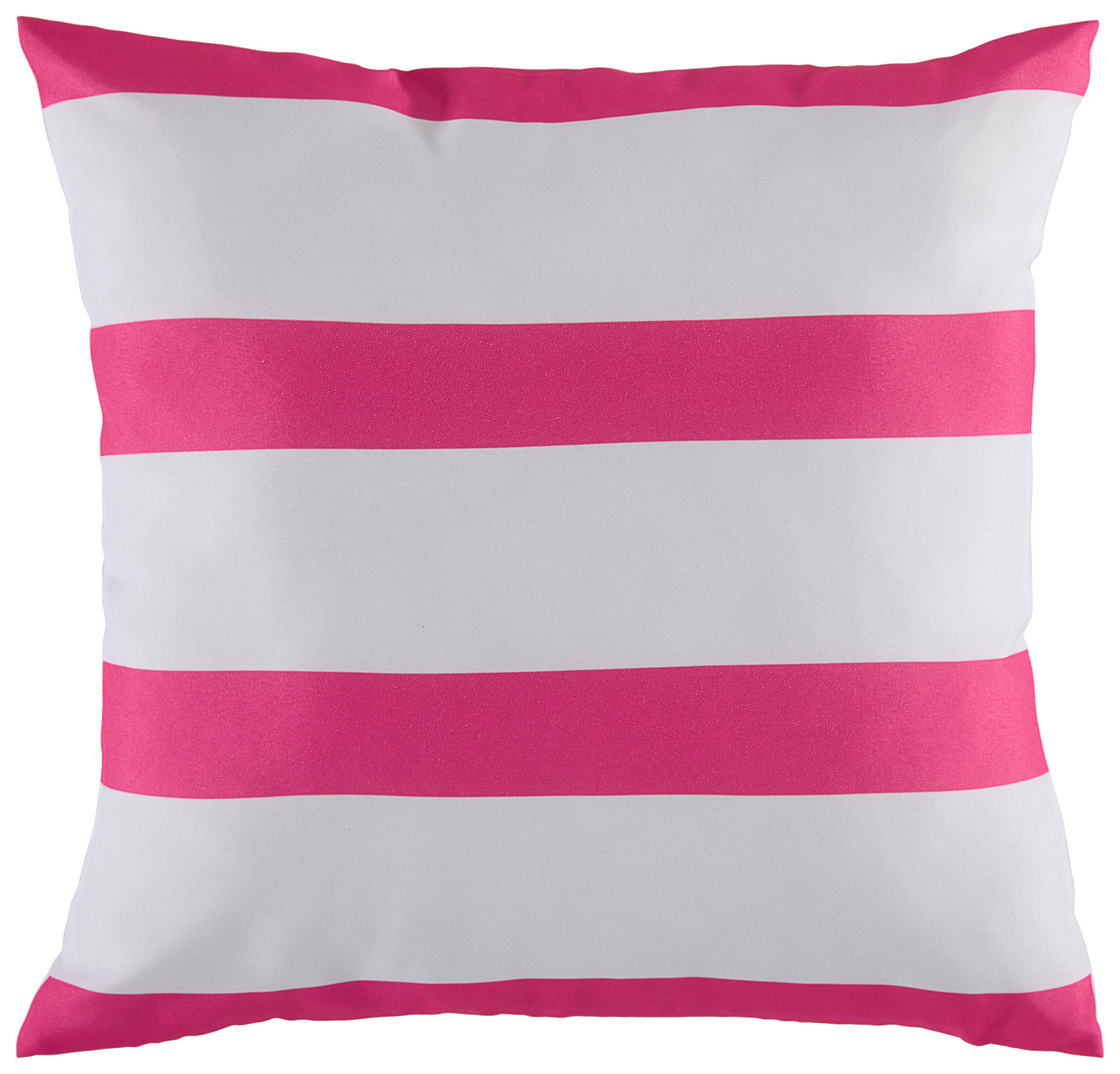 OUTDOOR-KISSENHÜLLE 40/40 cm  - Pink/Weiß, KONVENTIONELL, Textil (40/40cm) - Ambia Garden