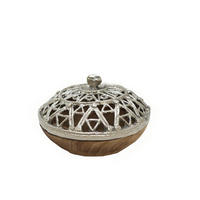 DEKODOSE - Silberfarben/Naturfarben, Trend, Holz/Metall (20/16cm)