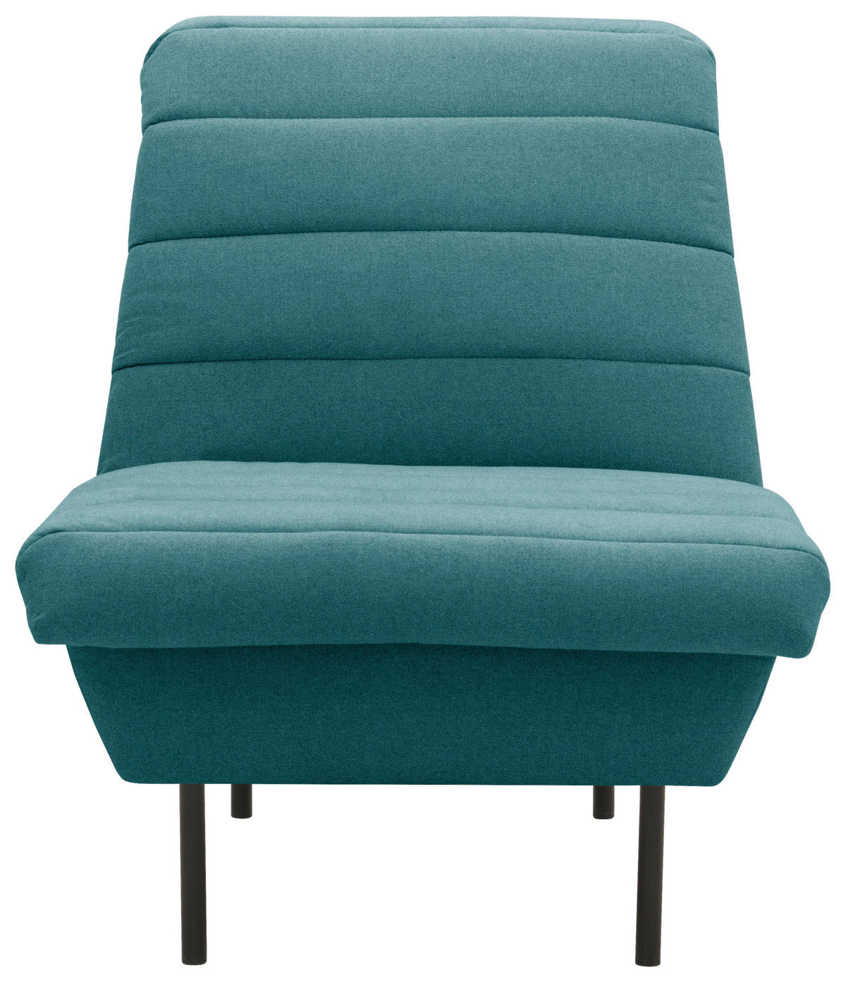SESSEL Flachgewebe Petrol    - Petrol/Schwarz, Design, Textil/Metall (72/92/103cm) - LOOKS by W.Joop