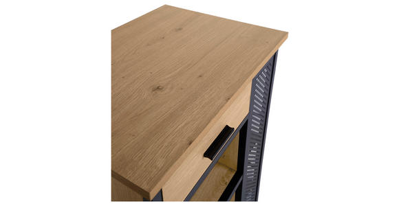 SERVIERWAGEN Naturfarben, Schwarz  - Schwarz/Naturfarben, Trend, Holzwerkstoff/Kunststoff (50/37/91cm) - Xora