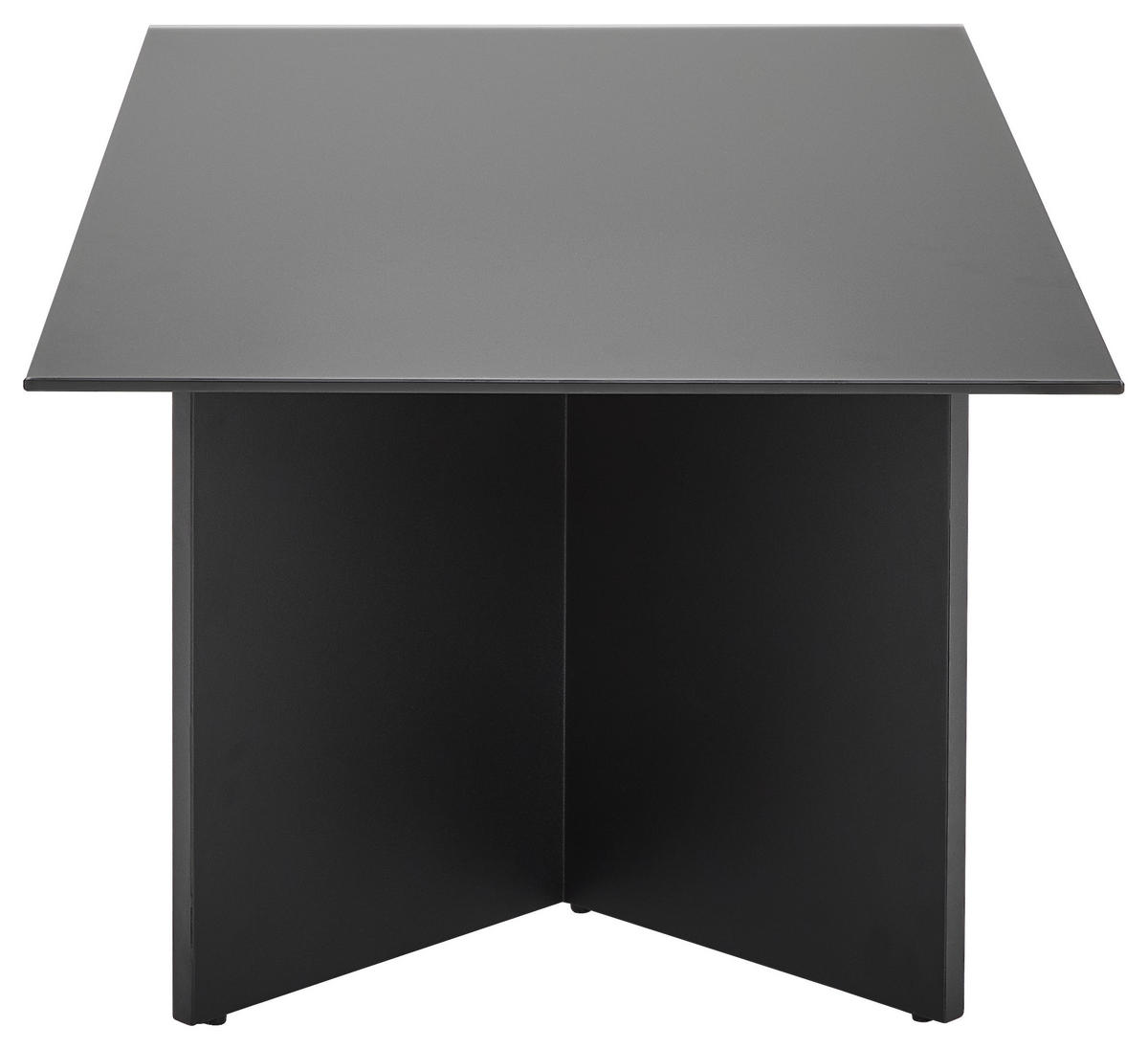 KONFERENČNÍ STOLEK, černá, sklo, kov, 110/60/40 cm - černá, Design, kov/sklo (110/60/40cm) - Livetastic