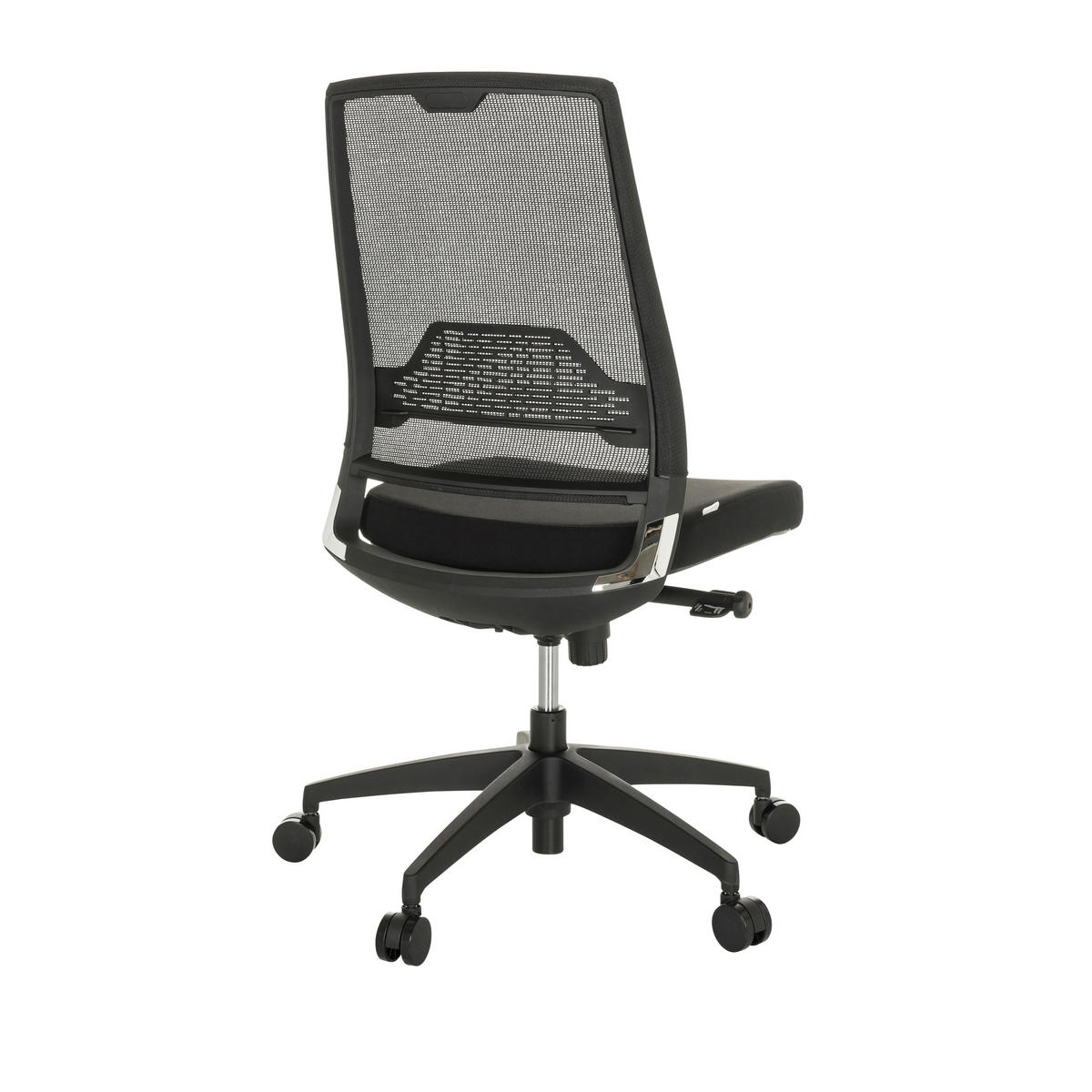 DREHSTUHL Schwarz  - Schwarz, Basics, Kunststoff/Textil (49/98-107/60cm) - MID.YOU