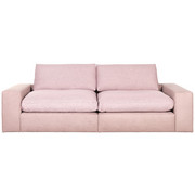VELIKA ZOFA roza tekstil - roza/črna, Design, umetna masa/tekstil (266/84/123cm) - Hom`in