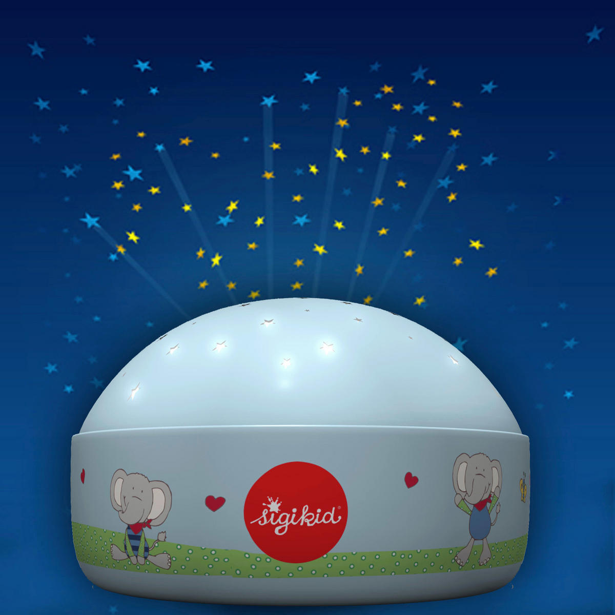 NACHTLICHT Lolo Lombardo 12/7,5 cm   - Hellblau, KONVENTIONELL, Kunststoff (12/7,5cm) - Sigikid