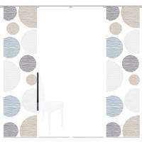 PANELOVÝ ZÁVĚS, 4x60/245 cm - šedohnědá, Design, textil (4x60/245cm) - Schmidt W. Gmbh