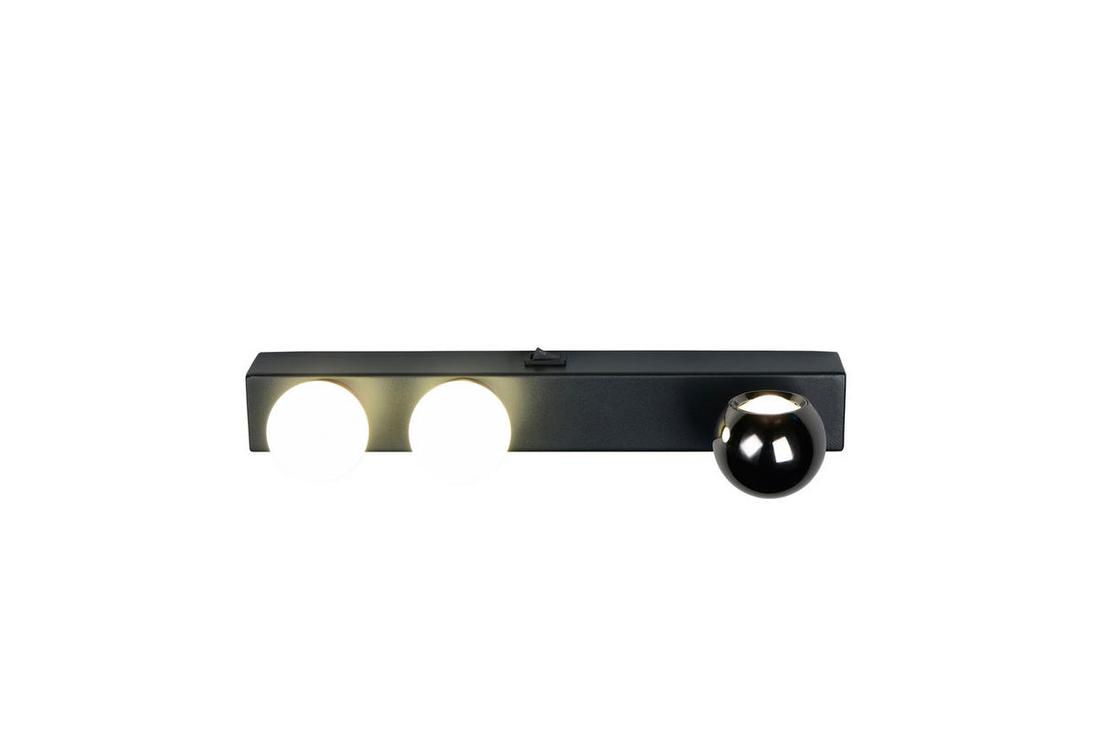LED-WANDLEUCHTE Arpino 5/30/11 cm  - Schwarz/Weiß, Design, Kunststoff/Metall (5/30/11cm) - Trio Leuchten