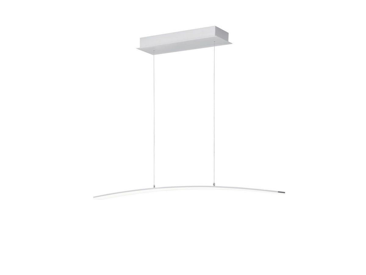 LED-HÄNGELEUCHTE 100/5/150 cm   - Alufarben, MODERN, Metall (100/5/150cm) - Hell