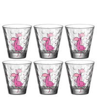 KINDER-GLÄSERSET Bambini Optic 6-teilig  - Design, Glas (8,5/9/8,5cm) - Leonardo