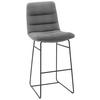 BARHOCKER - Dunkelgrau/Schwarz, Design, Textil/Metall (52/122/66cm) - Dieter Knoll