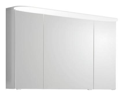SPIEGELSCHRANK 120/72,3/17 cm  - Weiß, KONVENTIONELL, Glas/Holzwerkstoff (120/72,3/17cm) - Sadena