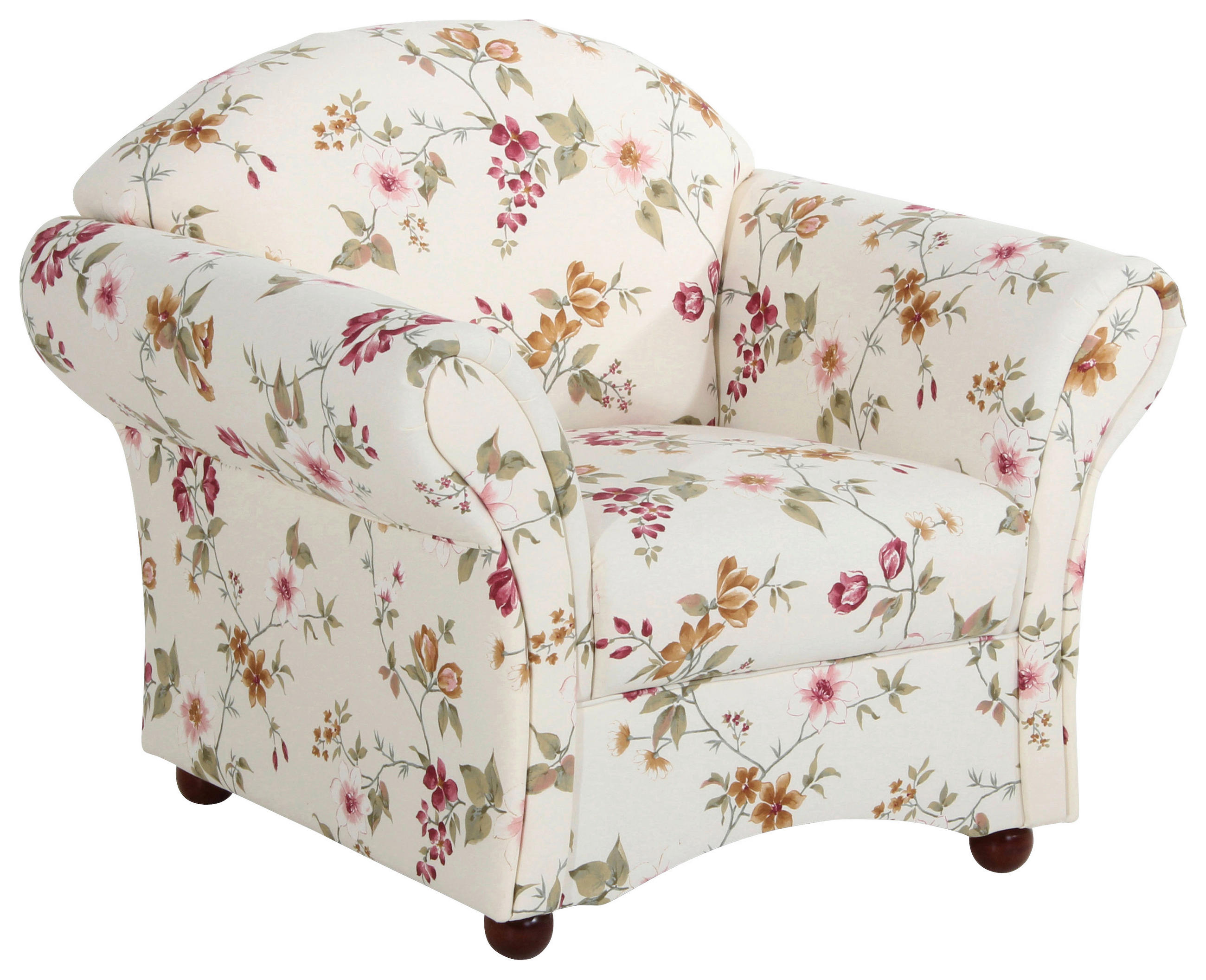 SESSEL Flachgewebe Rot, Weiß    - Rot/Nussbaumfarben, Design, Holz/Textil (96/85/81cm) - Max Winzer