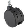 DREHSTUHLROLLE 5-teilig  - Schwarz, Basics, Kunststoff/Metall (5,2/8,3/7,5cm) - MID.YOU