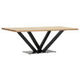 TISCHPLATTE      - Eichefarben, Design, Holz (220/100/4cm) - Landscape