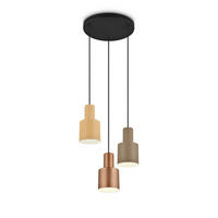 ZÁVĚSNÉ SVÍTIDLO, 37/150 cm  - černá/cappuccino, Konvenční, kov (37/150cm) - Trio Leuchten
