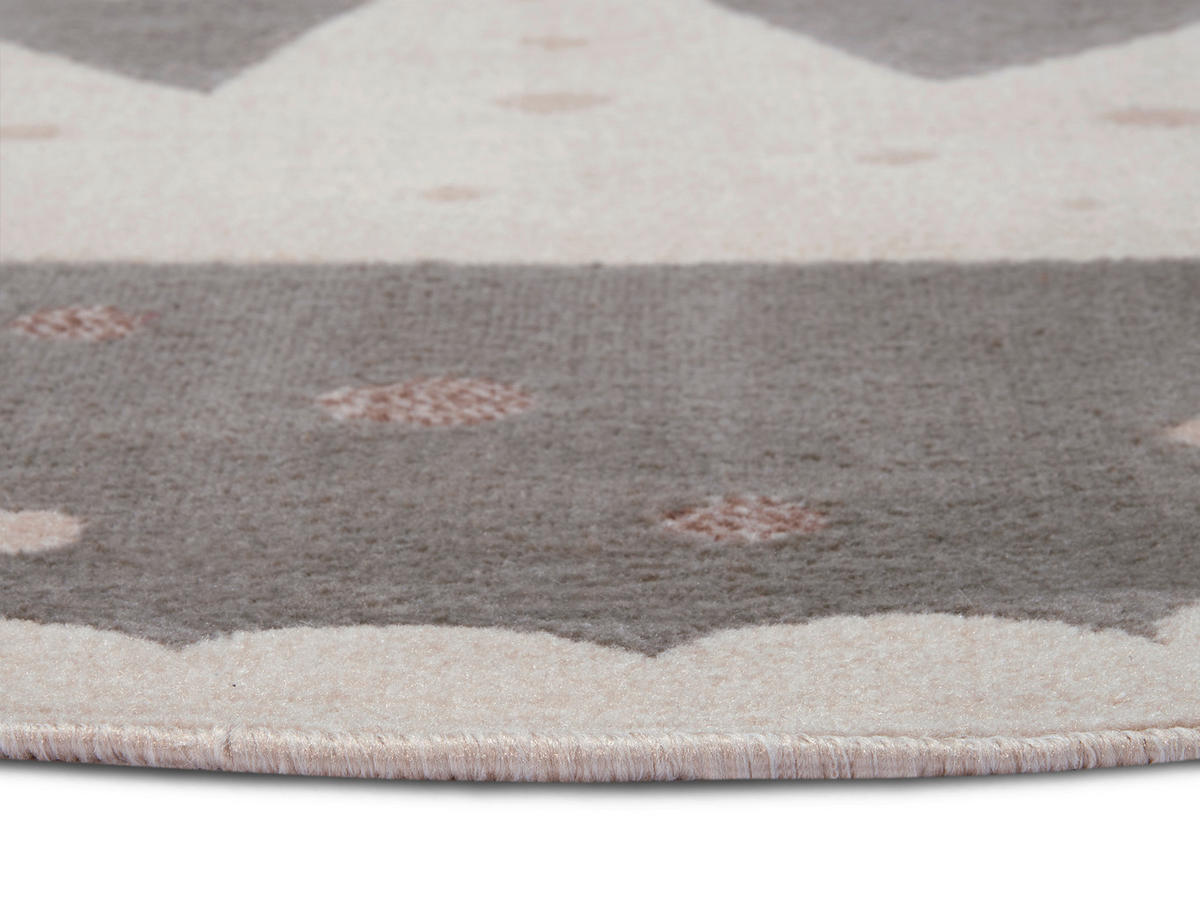 KINDERTEPPICH 100 cm Adventures  - Creme/Grau, Design, Kunststoff/Textil (100cm)