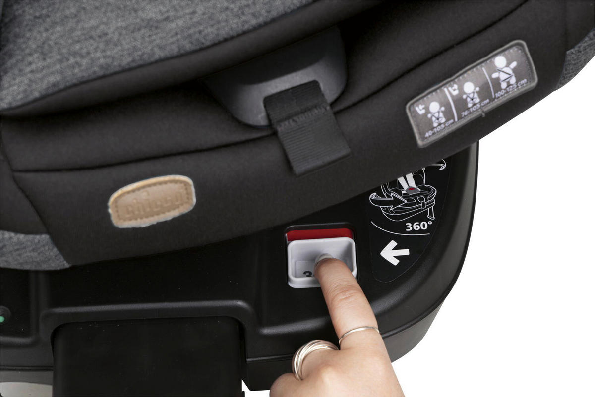 KINDERAUTOSITZ SEAT3FIT IS AIR  - Schwarz, Basics (49/44/61cm) - Chicco