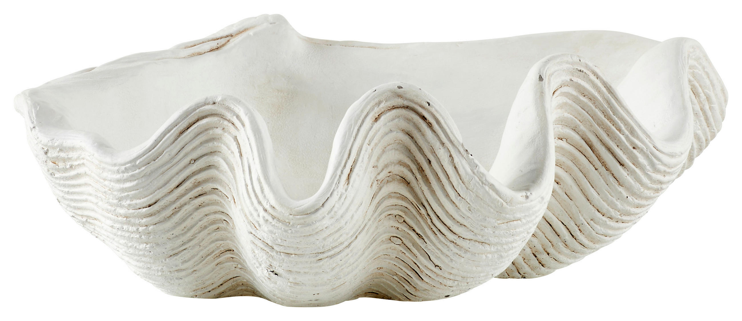 Ambia Home Dekoschale Weiß 20x8x25.5 cm