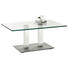 COUCHTISCH in Metall, Glas 110/70/46-65 cm - Edelstahlfarben/Weiß, Design, Glas/Kunststoff (110/70/46-65cm) COUCHTISCH in Metall, Glas 110/70/46-65 cm - Edelstahlfarben/Weiß, Design, Glas/Kunststoff (110/70/46-65cm)