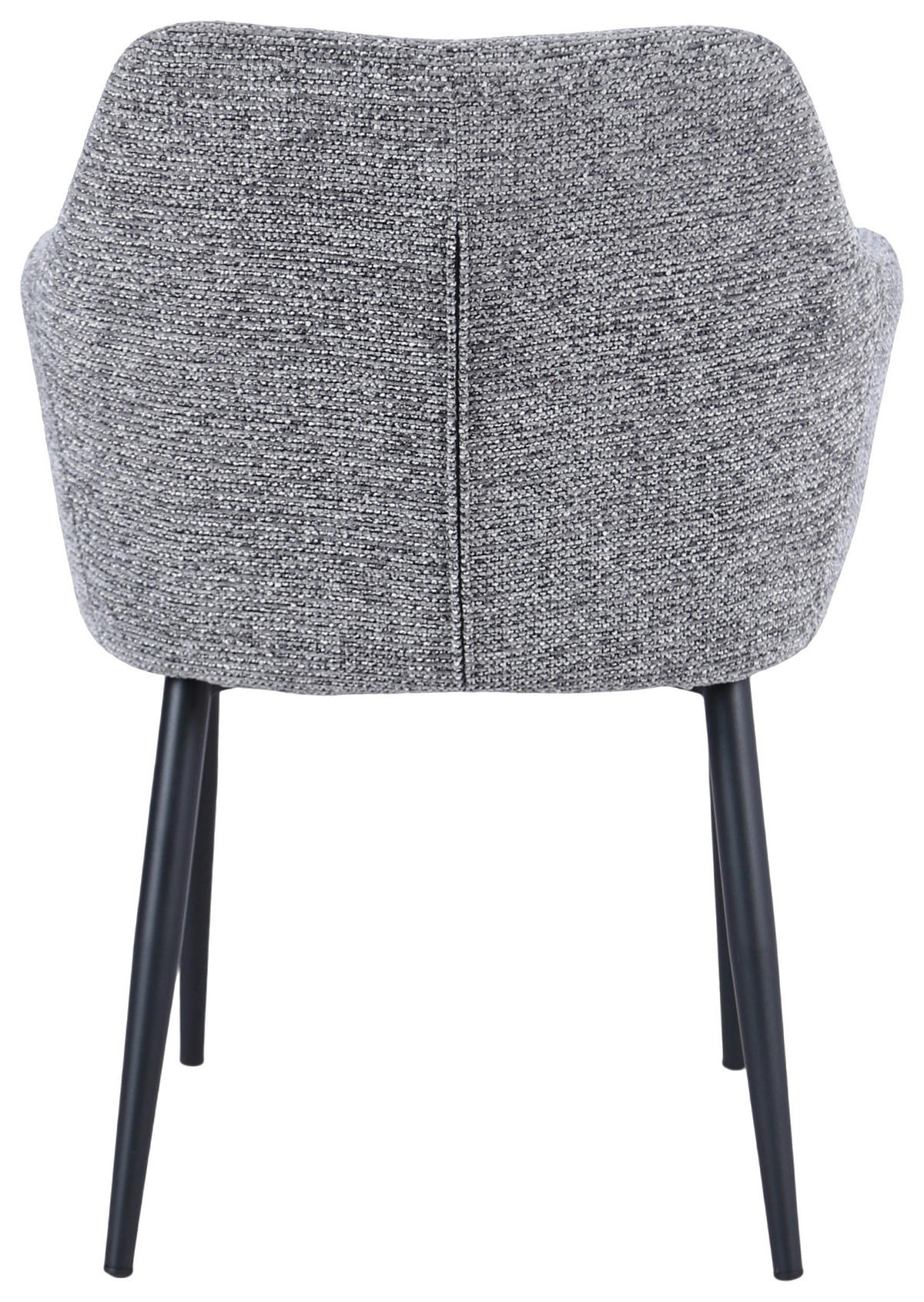 ARMLEHNSTUHL   Chenille  Grau, Schwarz  - Schwarz/Grau, MODERN, Holz/Textil (58/85/60cm) - MID.YOU